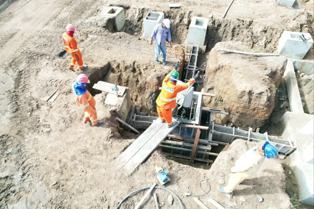 Obras de amplia&ccedil;&atilde;o do trib&oacute;dromo de Juruti - foto: Divulga&ccedil;&atilde;o