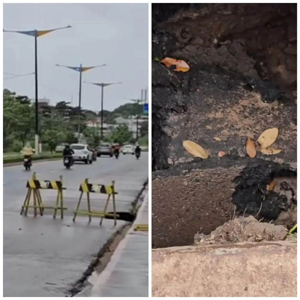Obra emergencial na Av. Fernando Guilhon exige atenção redobrada de condutores em Santarém 