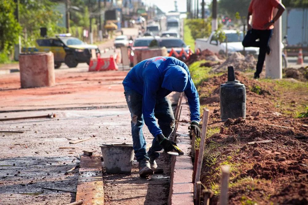 Obras na rodovia Fernando Guilhon, em Santarém, chegam a 90% de conclusão
