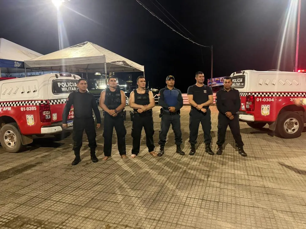 Policiais militares salvam homem de afogamento no Rio Tapajós em Santarém