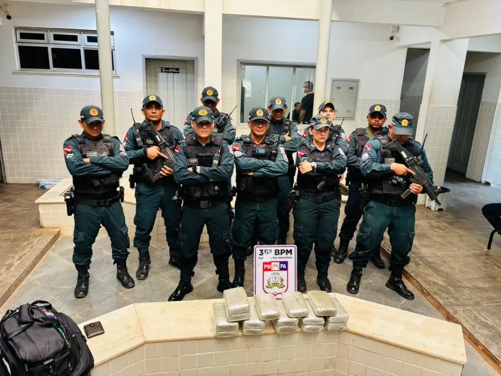 Suspeito de tráfico é preso pela PM com 15 tabletes de entorpecentes em Santarém 